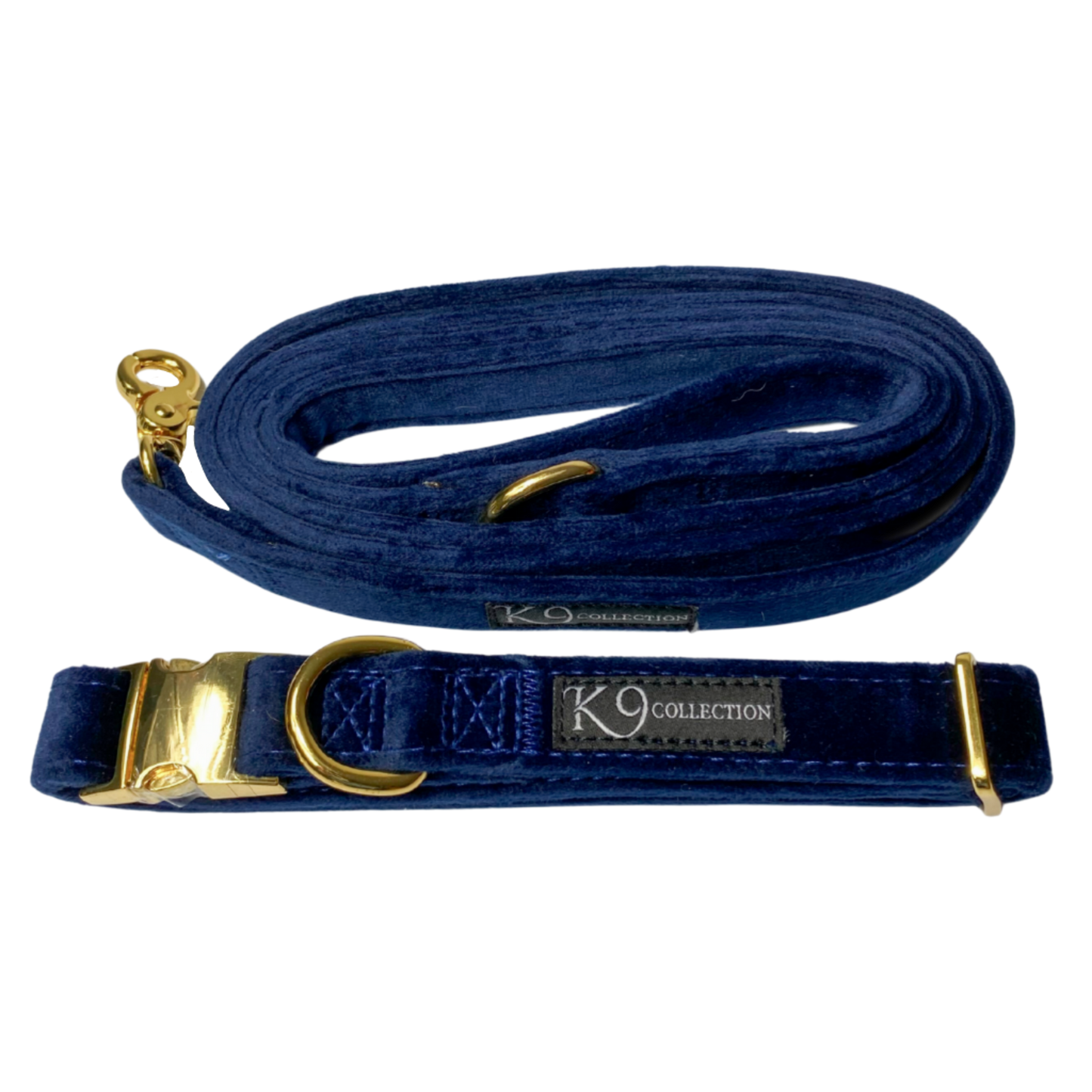 LUXE Velvet Leash - Navy Blue